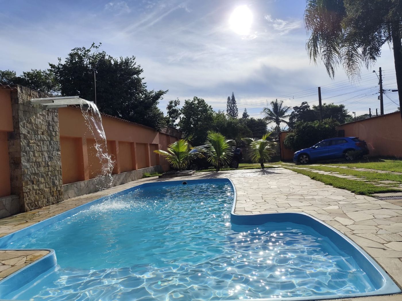 Piscina da Chácara do Dão em Campinas
